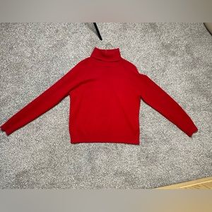 100% cashmere turtleneck sweater.
